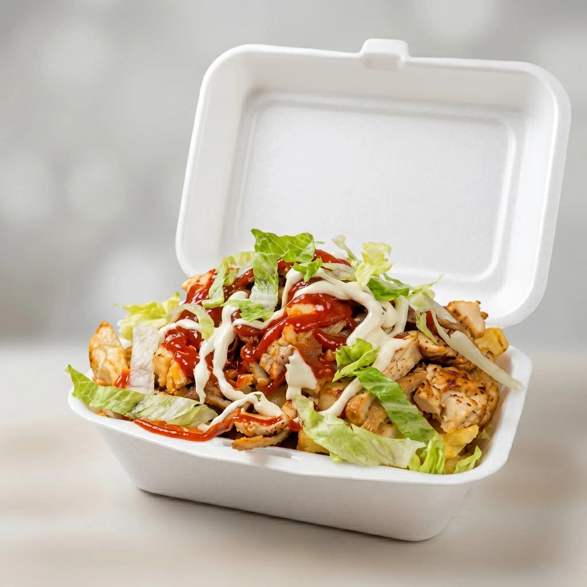 chicken fillet kebab tray